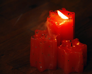 Image showing blowing  candles