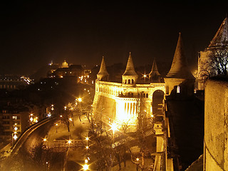 Image showing Fishermen's Bastion at night