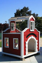 Image showing Playhouse On A Playground