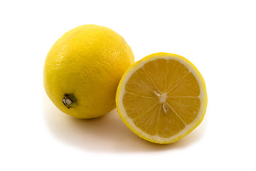 Image showing Two lemons isolated on white