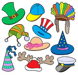 Image showing Various hats collection 2