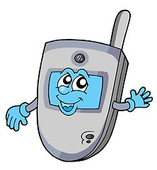 Image showing V cell phone