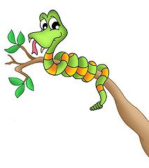 Image showing Snake on branch