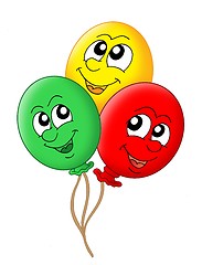 Image showing Three balloons