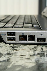Image showing Notebook Keyboard and USB Ports
