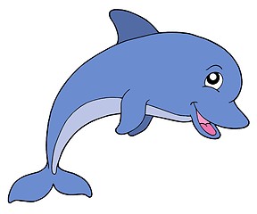 Image showing Smiling dolphine