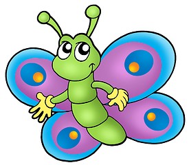 Image showing Small cartoon butterfly