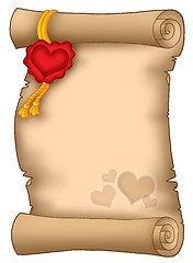 Image showing Love parchment