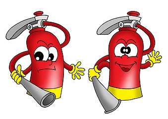 Image showing Extinguishers