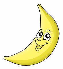 Image showing Smiling banana