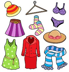 Image showing Woman clothes collection