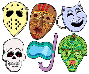 Image showing Various masks collection 1