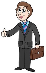 Image showing Smiling businessman