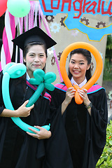 Image showing Asian university graduates