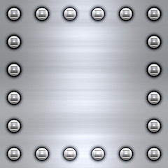 Image showing brushed metal background