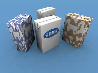 Image showing milk packs