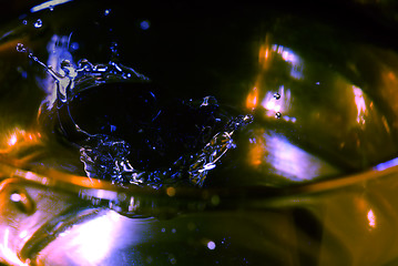 Image showing splash on glass