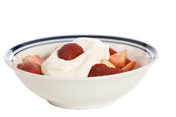 Image showing Whipped Cream and Fruit