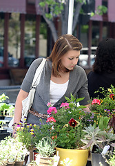 Image showing Girl at the market