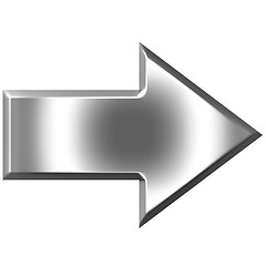 Image showing 3D Silver Arrow