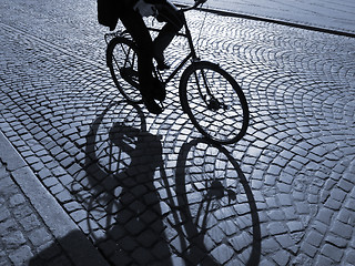 Image showing Afternoon biking