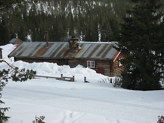 Image showing Old farmhouse in the Mountains