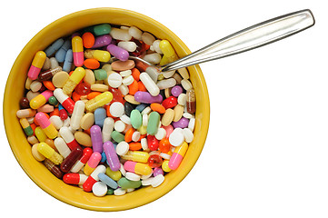 Image showing Bowl with Pills