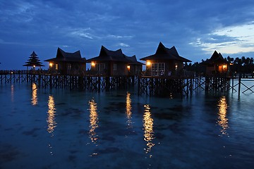 Image showing Resort Night Scene