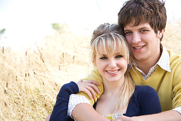 Image showing Young caucasian couple in love