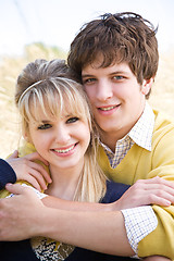 Image showing Young caucasian couple in love