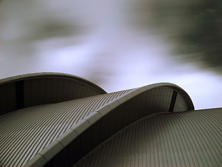 Image showing Modern architecture in infrared