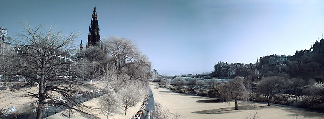 Image showing Edinburgh panoramic infrared view