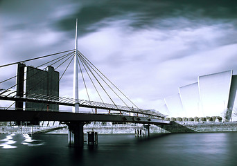 Image showing Modern architecture in Glasgow Scotland