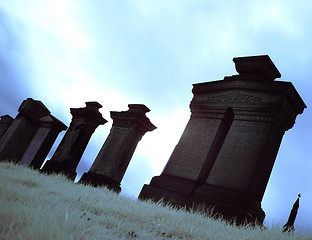 Image showing Cemetary in infrared light