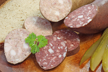 Image showing Homemade sausages
