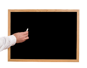 Image showing Blank Blackboard