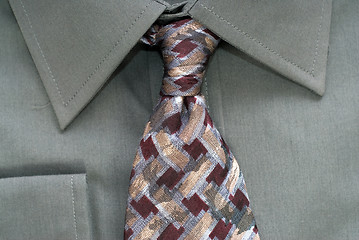 Image showing Closeup Shirt and Tie