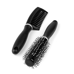 Image showing two hairbrushes