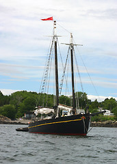 Image showing Black Schooner