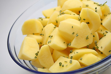 Image showing raw potatoes