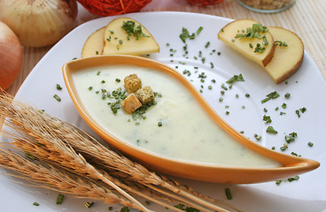 Image showing soup of potatoes