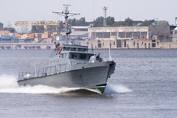 Image showing Russian military boat