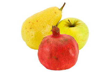 Image showing Fresh fruit isolated on white background