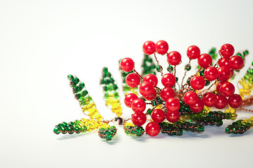 Image showing flowers of beads