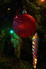 Image showing christmas tree detail
