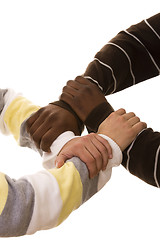 Image showing multiracial team