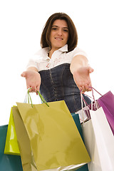 Image showing woman happyness after shopping