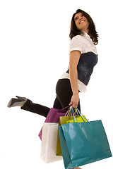 Image showing woman happyness after shopping