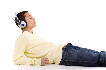 Image showing Enjoying good music