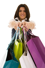 Image showing woman happyness after shopping